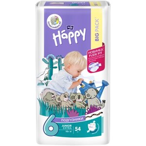 Подгузники для детей bella baby Happy Junior Extra 54 шт. уп. вес 16+ кг, 1129979