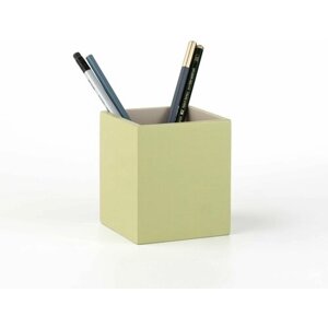 Подставка для ручек и карандашей, стакан канцелярский Penkap Duo, цвет салатовый