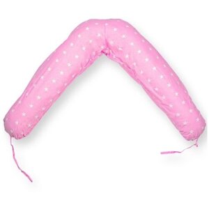 Подушка для беременных Vensalio C155 Boomerang "Звезды", розовая, 60х110