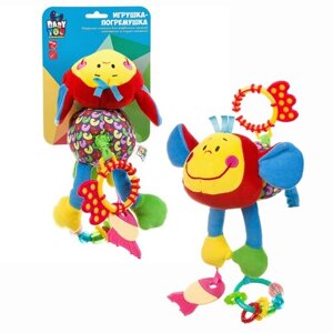 Подвесная игрушка BONDIBON Обезьянка (ВВ1289) синий/красный/желтый