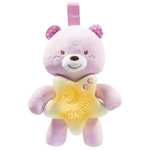 Подвесная игрушка Chicco Медвежонок розовый