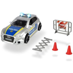 Полицейская машинка фрикционная, Dickie, Audi RS3, со светом и звуком, 15см