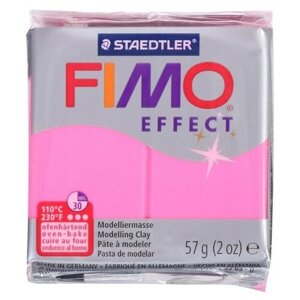 Полимерная глина запекаемая 57г FIMO neon effect, фуксия