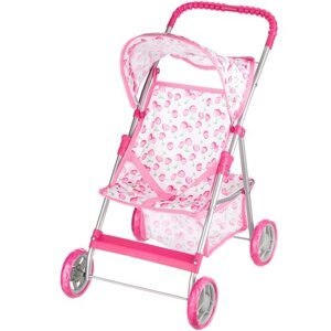 Прогулочная коляска Melobo 9304M, цвет розовый, принт вишни