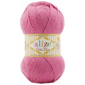Пряжа Alize Baby best розовая карамель (157), 90%акрил/10%бамбук, 240м, 100г, 1шт