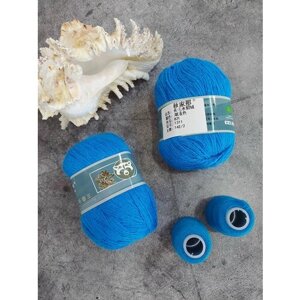 Пряжа для вязания "Пух норки"набор 2 мотка / цвет 829-светло-синий