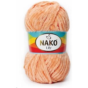 Пряжа Nako Lily лосось (276), 100%полиэстер, 180м, 100г, 1шт