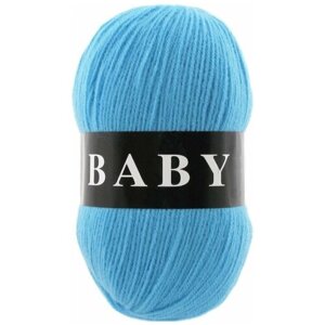Пряжа Vita Baby голубая-бирюза (2876), 100%акрил, 400м, 100г, 1шт