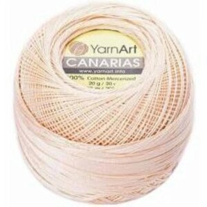 Пряжа YarnArt Canarias бледный персик (5303), 100%мерсеризованный хлопок, 203м, 20г, 1шт