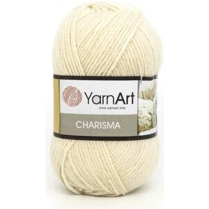 Пряжа Yarnart Charisma молочный (502), 80%шерсть/20%акрил, 200м, 100г, 1шт