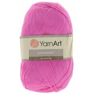 Пряжа YarnArt Cotton soft пыльно-сиреневый (65), 55%хлопок/45%полиакрил, 600м, 100г, 1шт