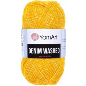 Пряжа YarnArt Denim Washed желтый (901), 20%акрил/80%хлопок, 130м, 50г, 1шт