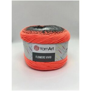 Пряжа YarnArt Flowers Vivid, цвет 511, 250гр 1000м (55% хлопок, 45% полиакрил), 1 моток