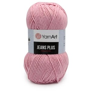Пряжа YarnArt Jeans PLUS розовый (36), 55%хлопок/45%акрил, 160м, 100г, 1шт