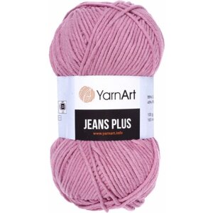 Пряжа YarnArt Jeans PLUS сухая роза (65), 55%хлопок/45%акрил, 160м, 100г, 1шт