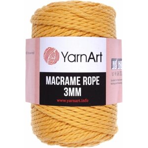 Пряжа YarnArt Macrame Rope 3mm желтый (764), 60%хлопок/ 40%вискоза/полиэстер, 63м, 250г, 1шт