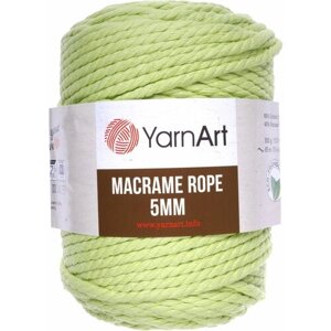 Пряжа YarnArt Macrame Rope 5mm салатовый (755), 60%хлопок/ 40%вискоза/полиэстер, 85м, 500г, 1шт