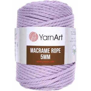 Пряжа YarnArt Macrame Rope 5mm сиреневый (765), 60%хлопок/ 40%вискоза/полиэстер, 85м, 500г, 1шт