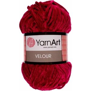 Пряжа YarnArt Velour бордовый (847), 100%микрополиэстер, 170м, 100г, 1шт