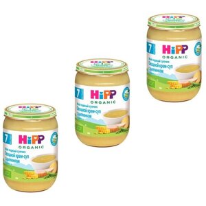 Пюре HiPP Organic овощной крем-суп с цыпленком, с 7 месяцев, 190 гр., 3 шт.