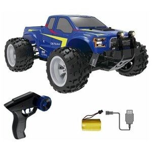 Радиоуправляемый монстр Double Eagle Ford F-150 Raptor (синий) 1:18 4WD 2.4G RTR