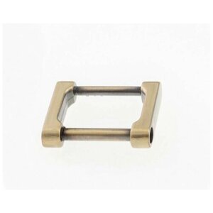 Рамка металлическая (кольцо овальное, ручкодержатель, пряжка однощелевая) 22х17 мм, антик/бронза, 50 шт.