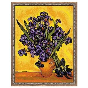 Риолис Набор для вышивания крестом Ирисы (по мотивам картины В. Ван Гога) 30 х 40 см (1087)