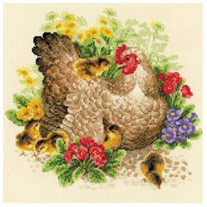 Риолис Набор для вышивания Курица 30 х 30 см (1480)