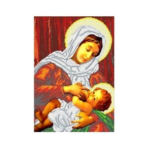 Рисунок-схема на ткани "Икона Божией Матери Кормящая"