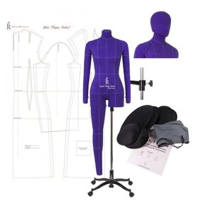 Royal Dress Forms Манекен портновский Моника, комплект Арт, размер 42, Фиолетовый