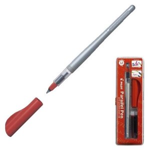 Ручка перьевая для каллиграфии Pilot Parallel Pen, 1.5 мм, картридж IC-P3), набор в футляре