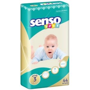 Senso baby Подгузники «Senso baby» Midi (4-9 кг), 44 шт