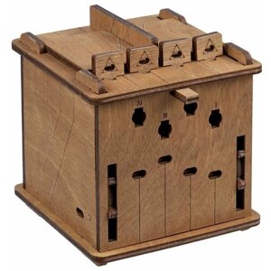 Шкатулка-головоломка подарочная коробка деревянная игра головоломка Block Unlock