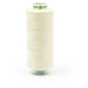 Швейные нитки Dor Tak бытовые, 40/2, 366 м, 100% полиэстер, цвет 202 экрю (40/2. DT. 202)