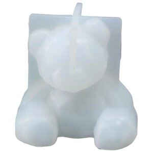Сима-ленд Молд 3D Медведь-кристалл, 6707424, белый