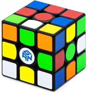 Скоростной Кубик Рубика 3х3 Gan 11 M Pro 3x3 Магнитный / Головоломка для подарка / Черный пластик
