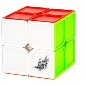Скоростной Кубик Рубика Cyclone Boys 2x2 FeiHu Sculpted 2х2 / Головоломка для подарка / Цветной пластик