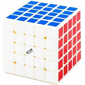 Скоростной Кубик Рубика QiYi MoFangGe 5x5x5 Wushuang / Головоломка для подарка / Белый пластик