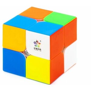 Скоростной Кубик Рубика YuXin 2x2 Little Magic M 2х2 Магнитный / Головоломка для подарка / Цветной пластик