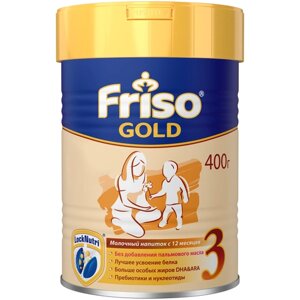 Смесь Friso Gold 3, от 1 года до 3 лет, 400 г