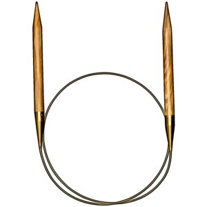 Спицы ADDI круговые из оливкового дерева 575-7, диаметр 10 мм, длина 13 см, общая длина 150 см, дерево