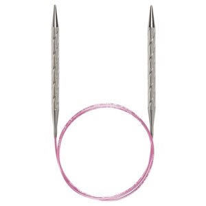 Спицы ADDI Unicorn, 115-7/4.5-150, диаметр 4.5 мм, длина 150 см, общая длина 150 см, розовый/серебристый