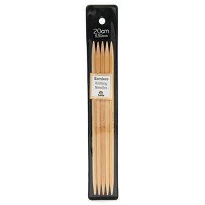 Спицы чулочные Bamboo 5,5мм/20см, Tulip, KND080550