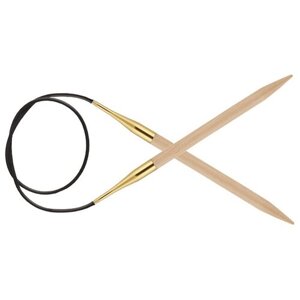 Спицы Knit Pro Basix Birch 35309, диаметр 4.5 мм, длина 40 см, общая длина 40 см, коричневый