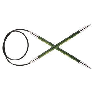 Спицы Knit Pro Royale 29138, диаметр 5.5 мм, длина 120 см, общая длина 120 см, зеленый