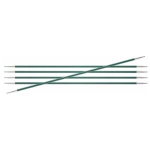 Спицы Knit Pro Zing для вязания носочные, алюминиевые, длина 15 см, диаметр 3,00 мм, 47005