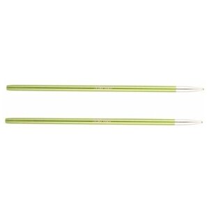 Спицы съемные "Zing" 3,5 мм для длины тросика 28-126 см, алюминий, хризолитовый (зеленый), 2 шт в упаковке, KnitPro, 47501