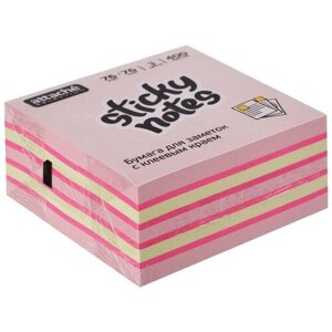 Стикеры Attache 76х76 мм розовые пастельные 400 листов в упаковке, 383721