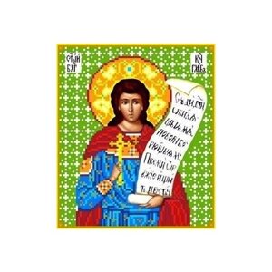 Святой Глеб Рисунок на ткани 19х22,5 Каролинка ткби 4043