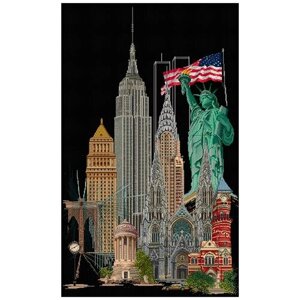 Thea Gouverneur Набор для вышивания Нью-Йорк 79 х 50 см (471.05)